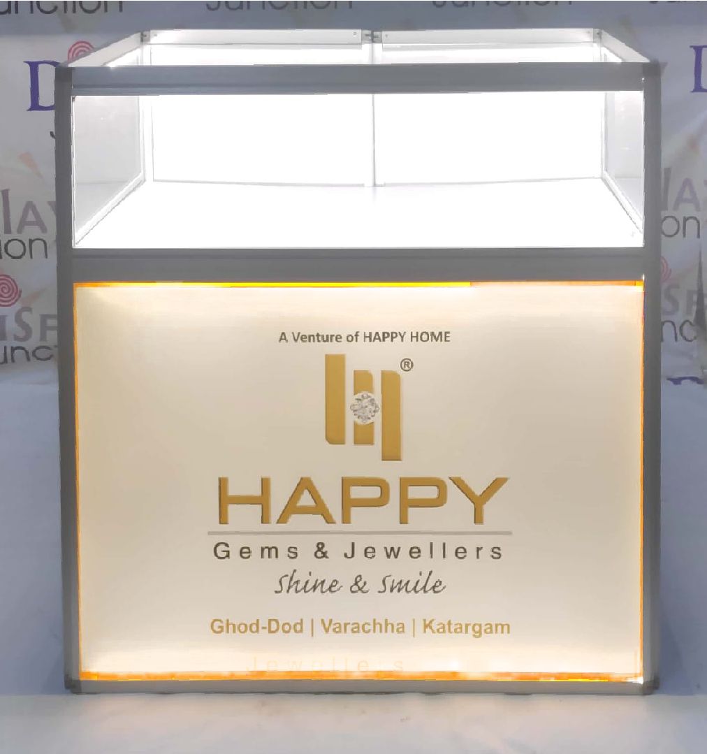 Portable Jewellery Counter LED Face and Shelf