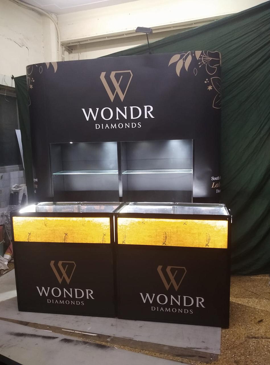 wonder 4 shelf black